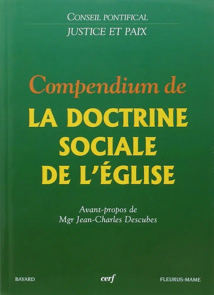 Couverture du livre Compendium de la doctrine sociale de l'Eglise