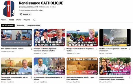 chaîne Youtube Renaissance Catholique